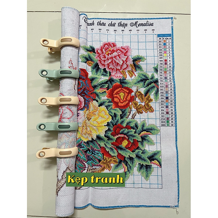 Kẹp vải thêu của tranh thêu chữ thập