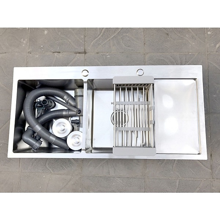 Chậu rửa chén - bát Inox 304 Đúc, Có cánh