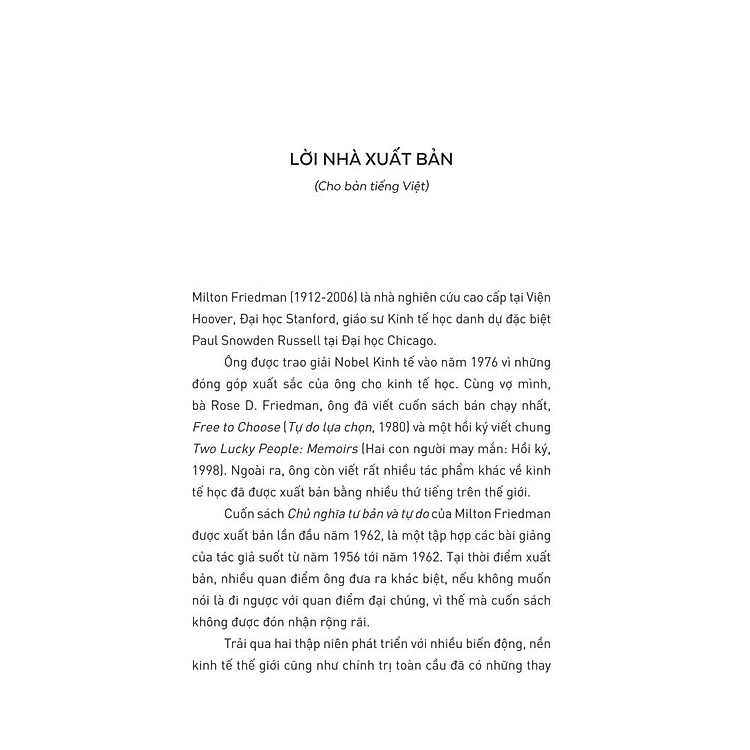 Chủ Nghĩa Tư Bản Và Tự Do - Capitalism And Freedom - Ảnh 7