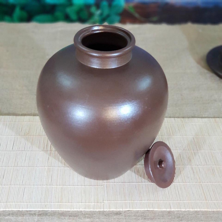 Chum Rượu Sành Đựng Gạo Mẫu Trơn Gốm Sứ Bát Tràng