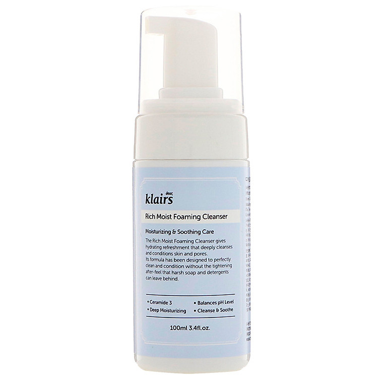 Sữa rửa mặt Klairs Rich Moist Foaming Cleanser