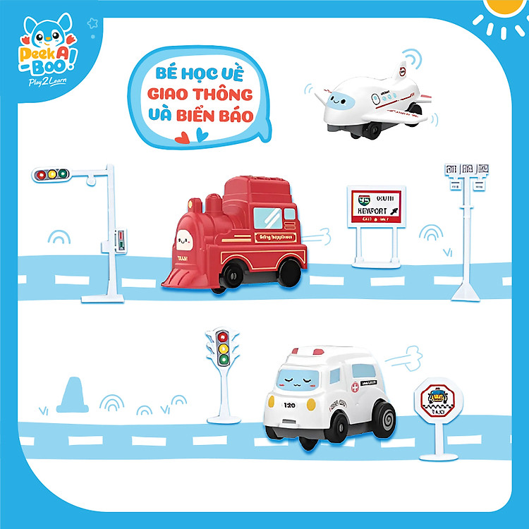 Đồ Chơi Xếp Hình Đường Ray Xe Peek A Boo Chính hãng Ưu đãi - Hình ảnh 5