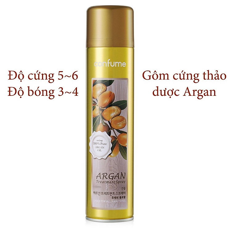 Gôm mềm Mugens Natural Spray tạo kiểu cho tóc, giữ nếp lâu Hàn Quốc 300g