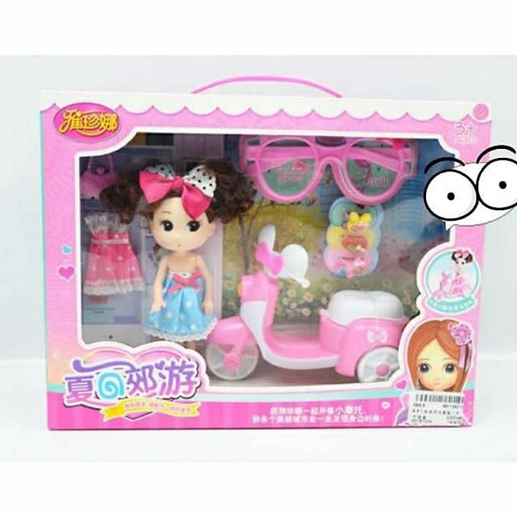 Búp bê Chibi và phụ kiện xe máy