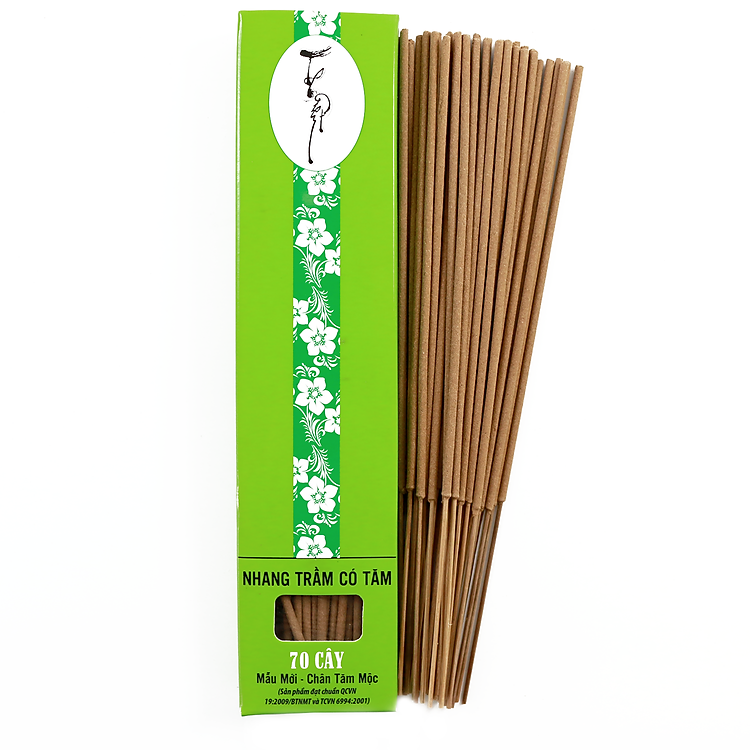 Nhang Thiền- Nhang Trầm Hương Đặc Biệt 20cm-40g - Chân Tăm Mộc 100% Tự NHiên