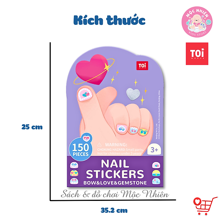Đồ Chơi Dán Móng Tay TOI cho Bé Chính hãng Ưu đãi - Hình ảnh 3