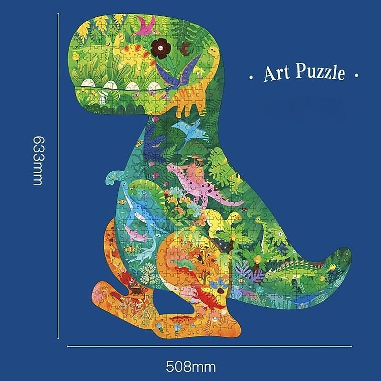 Bộ xếp hình khủng long 500 mảnh Chính hãng Ưu đãi - Hình ảnh 3