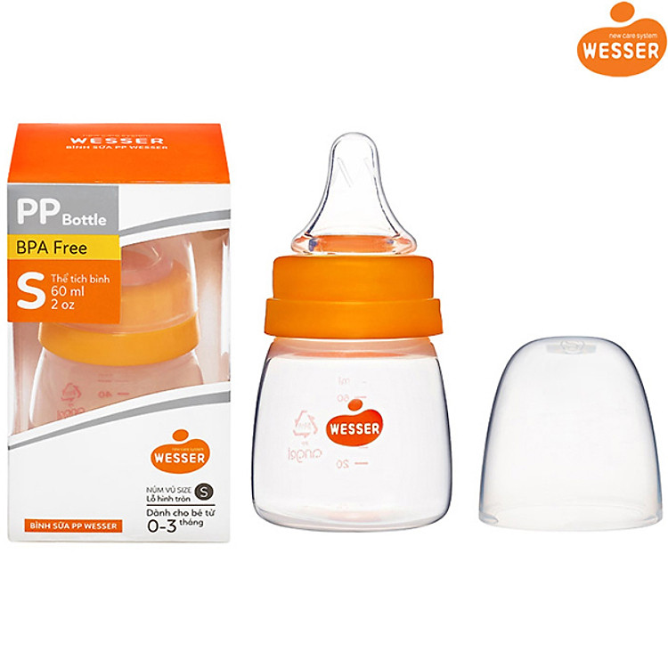 Combo 2 Bình Sữa Wesser 60ml Đảm bảo Tiết kiệm - Hình ảnh 4