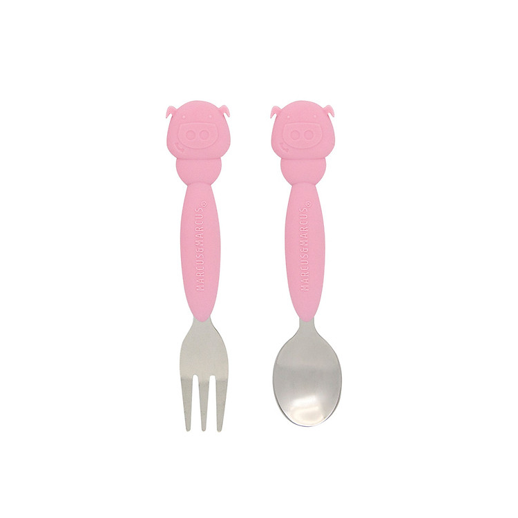 Bộ thìa nĩa ăn dặm Marcus & Marcus Chính hãng Giá tốt - Hình ảnh 2
