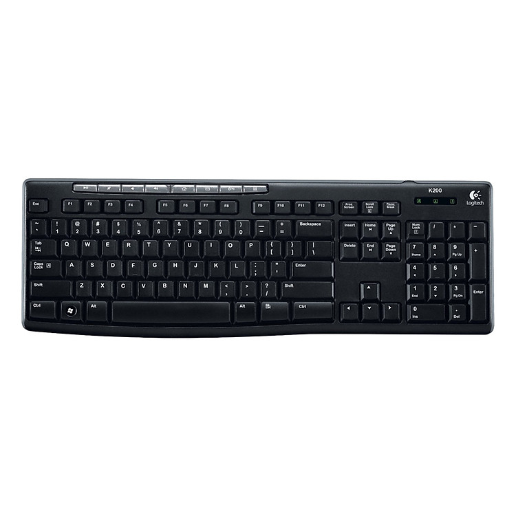 Bàn Phím Có Dây Logitech K200 Full-Size - Hàng Chính Hãng