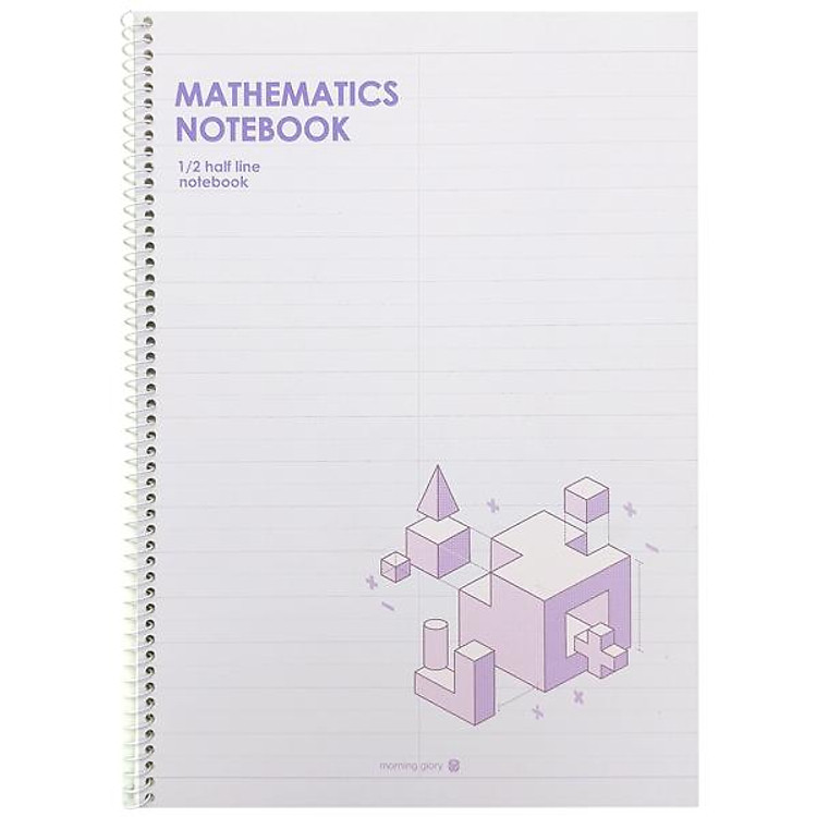 Sổ Lò Xo Toán Học Morning Glory 10233-87195 (Màu Tím)