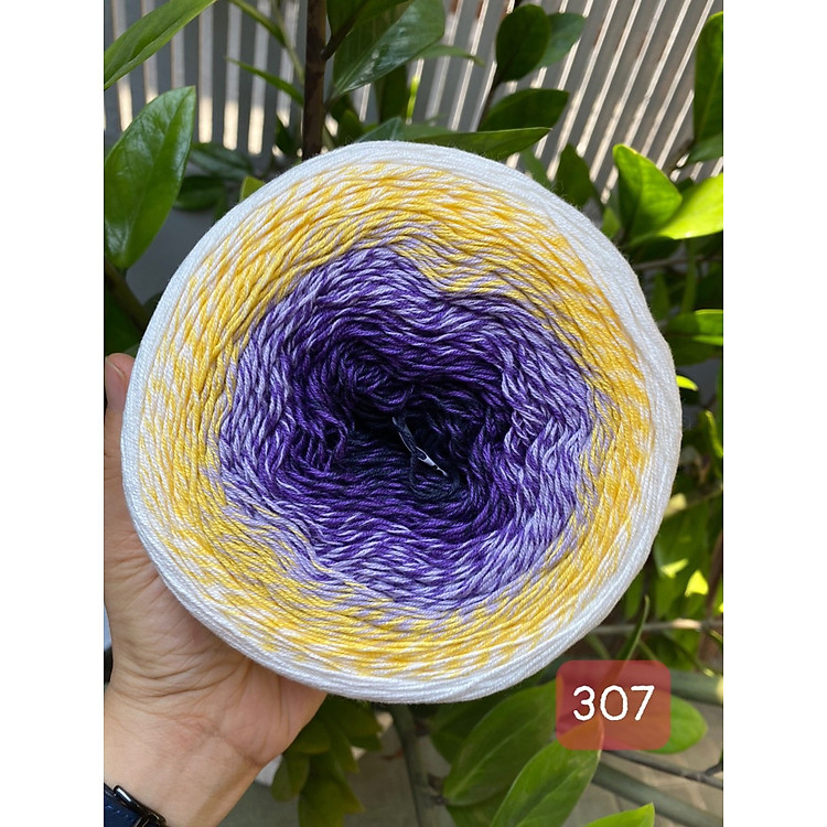 Len cotton cầu vồng Flowers - Nhập khẩu từ chính hãng Yarnart - 250gram dài 1000m (Bảng màu từ 301-320)