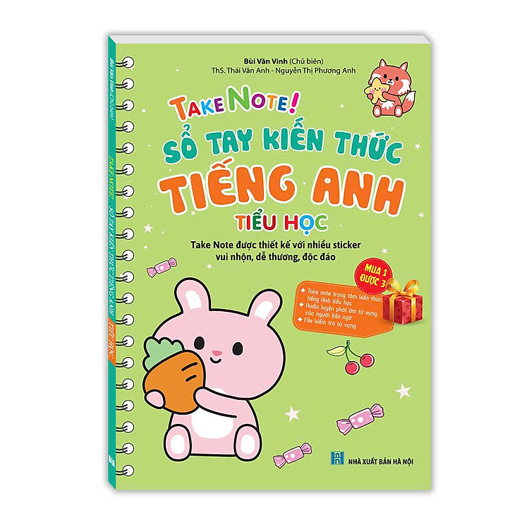 TAKE NOTE ! Sổ Tay Kiến Thức Tiếng Anh Tiểu Học