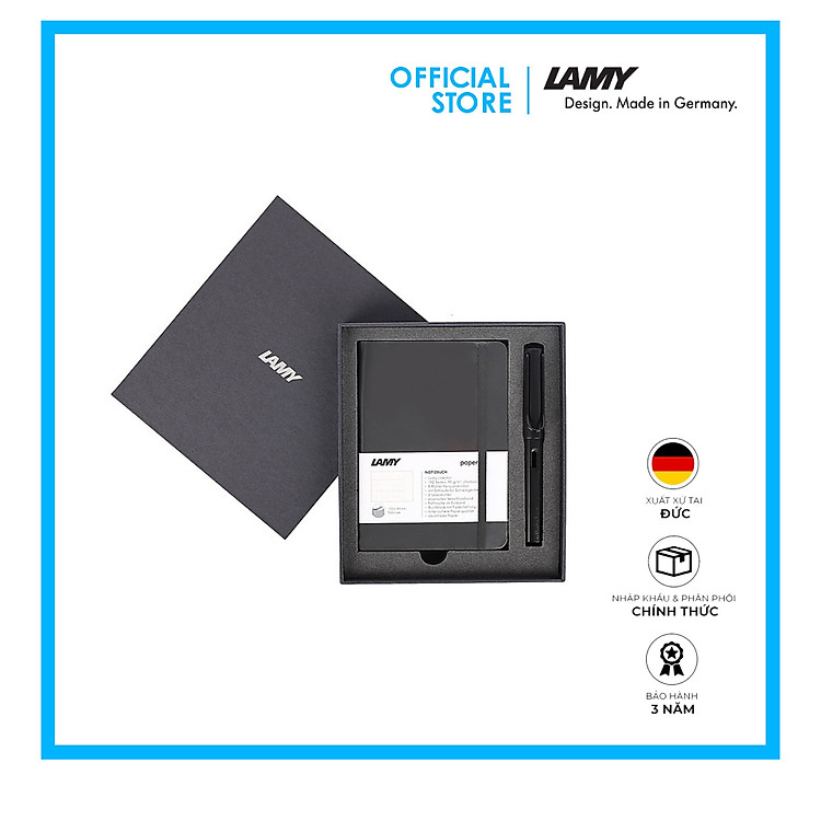 Bộ Sổ Tay Lamy A6 Softcover Black + Bút Lamy AL-Star Black