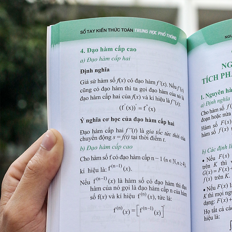 Sổ Tay Kiến Thức Môn Tự Nhiên Trung Học Phổ Thông (Toán + Vật Lí + Hóa Học) - Ảnh 3