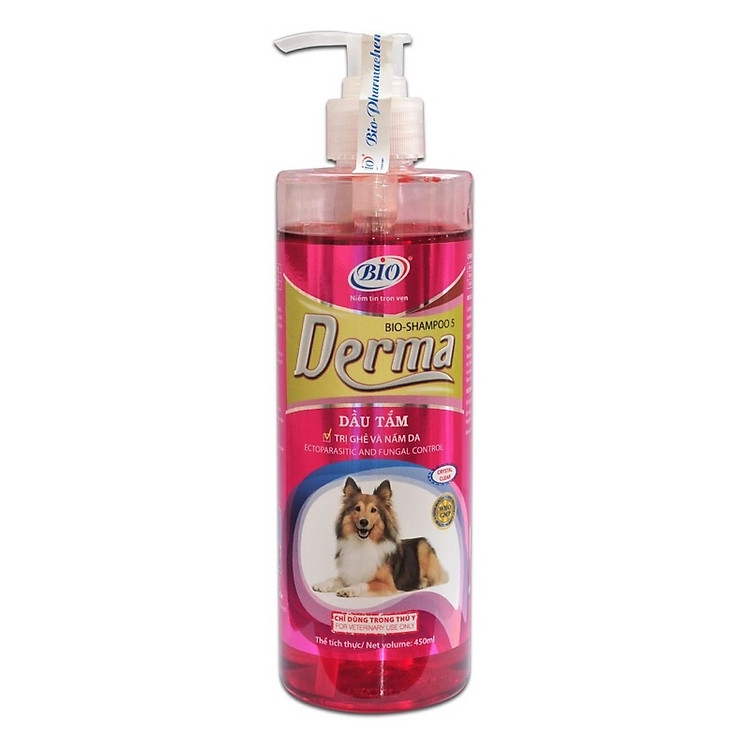 Sữa Tắm BIO DERMA Dầu Tắm Dành Cho Ghẻ, Nấm Da Cho Chó 450ml