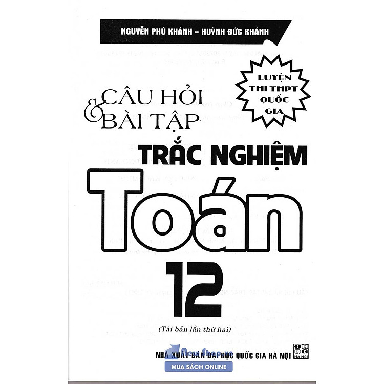 Câu Hỏi Và Bài Tập Trắc Nghiệm Toán 12 (Tái Bản) - Ảnh 6