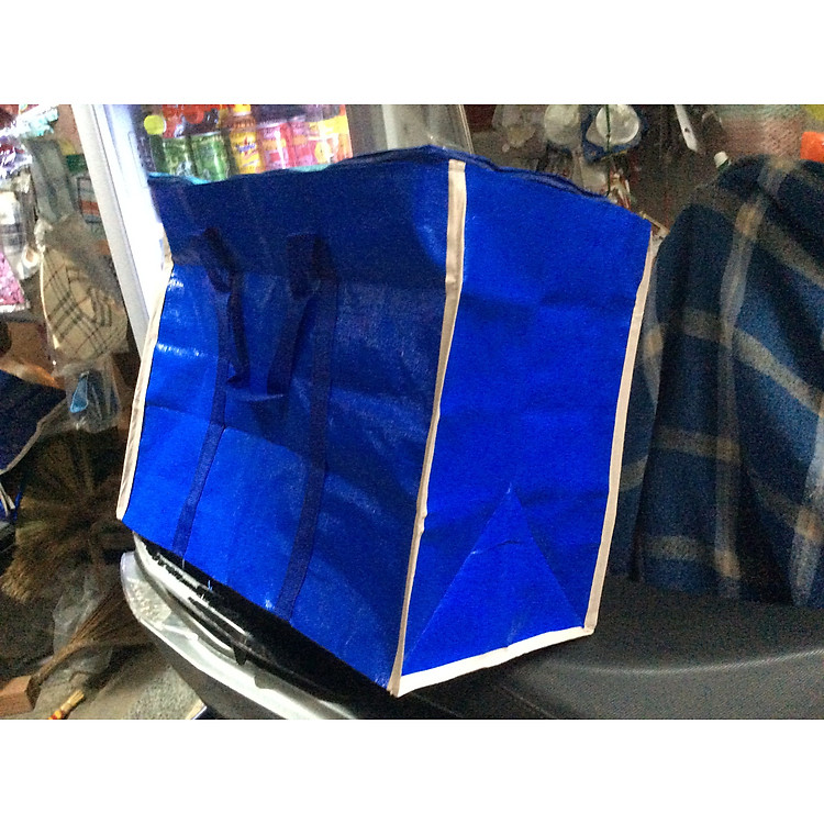 Giỏ bằng bạt xanh