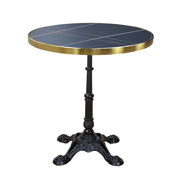 Bàn sân vườn mặt đá 80cm sang trọng TE07002-08EC Nội thất Capta
