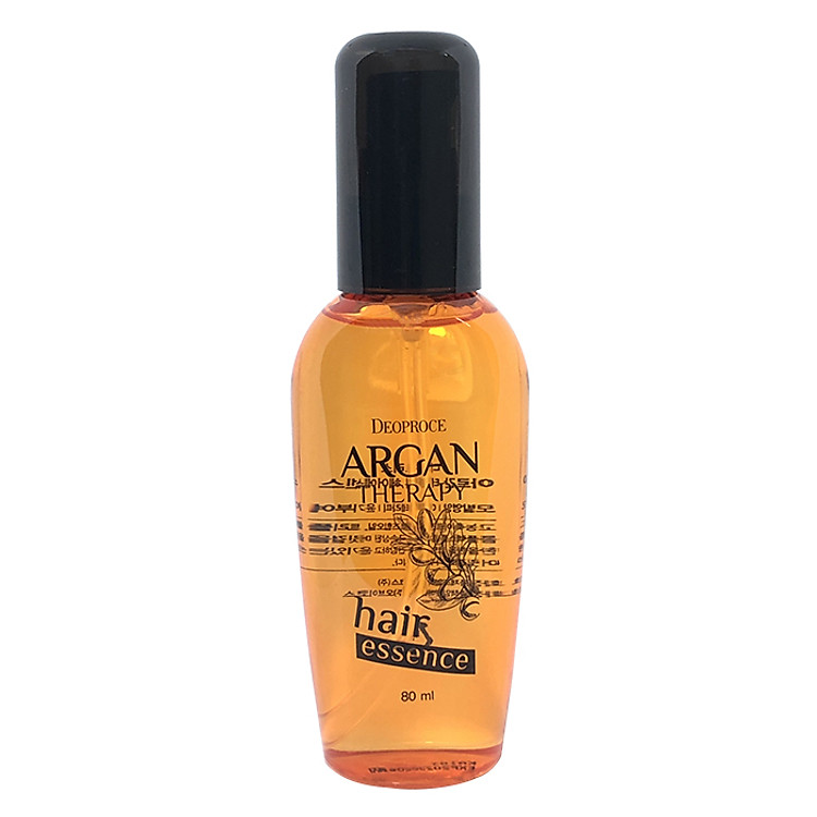 Tinh dầu dưỡng tóc Deoproce Argan Therapy Hair Essence 80ml phục hồi tóc hư tổn
