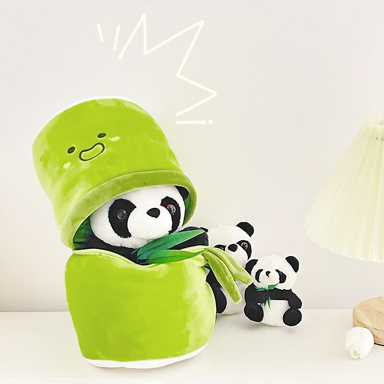 Mua Gấu trúc nhồi bông 2 trong 1 êm mịn Chính hãng Giá tốt - Hình ảnh 5