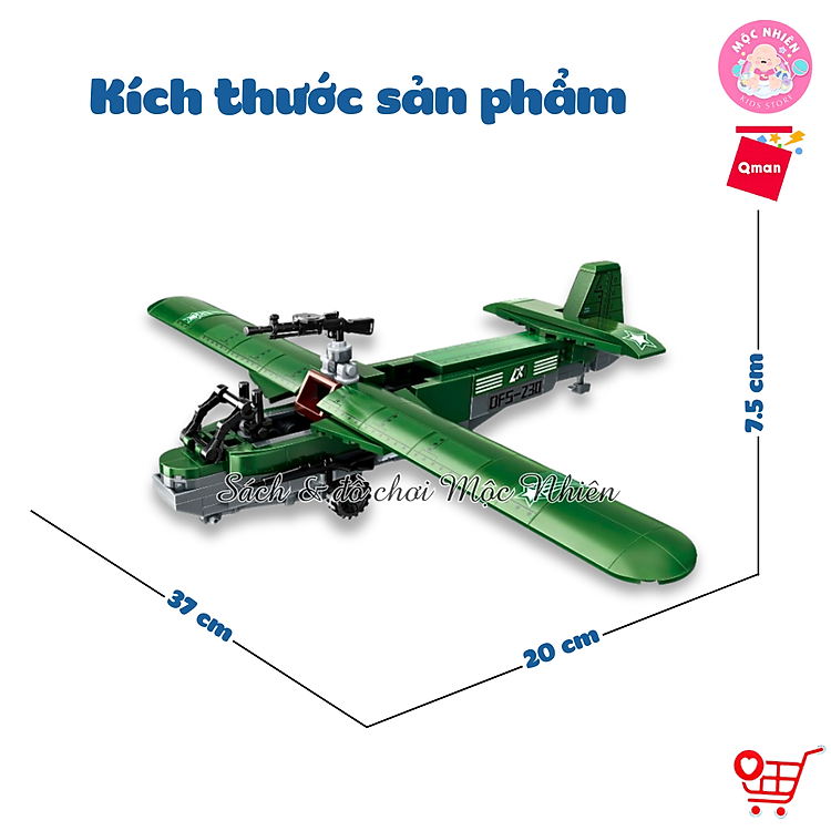 Đồ chơi xếp hình Qman 21022 - Tàu Lượn Chính hãng Giá rẻ - Hình ảnh 3