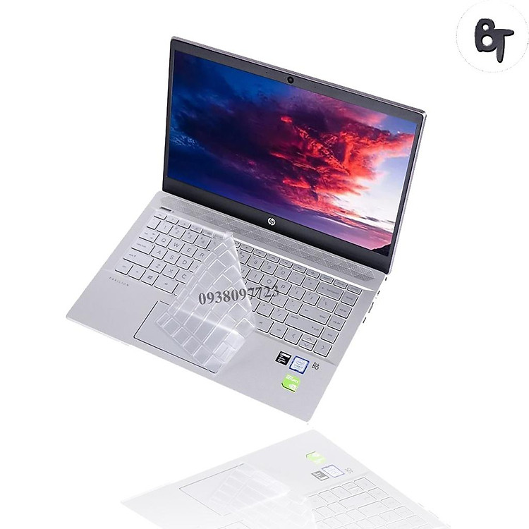 Ốp silicon bảo vệ bàn phím laptop HP dòng PAVILION 14 khỏi bụi bẩn, nước.