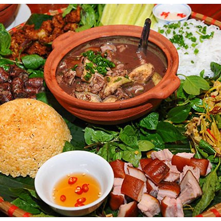 Set Mẹt Lợn Mán Đầy Đặn Tại Mộc Quán dành cho 04 người