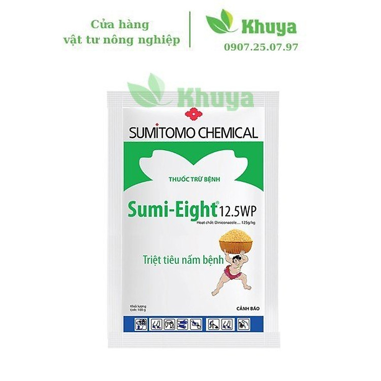 Thuốc trừ bệnh Sumi - Eight 12.5WP 100gr Đạo ôn - Phấn trắng
