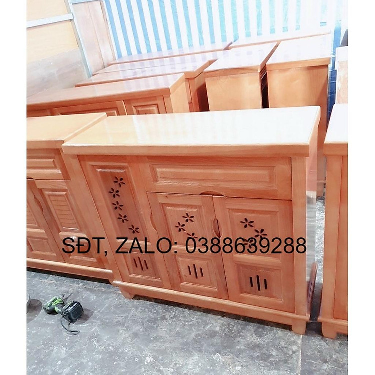 Tủ để giày gỗ xoan đào giá thật