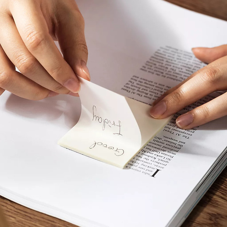 Giấy Nhớ Note Trong Suốt (50 tờ) - Deli EA042 (76x51mm) - Ảnh 4