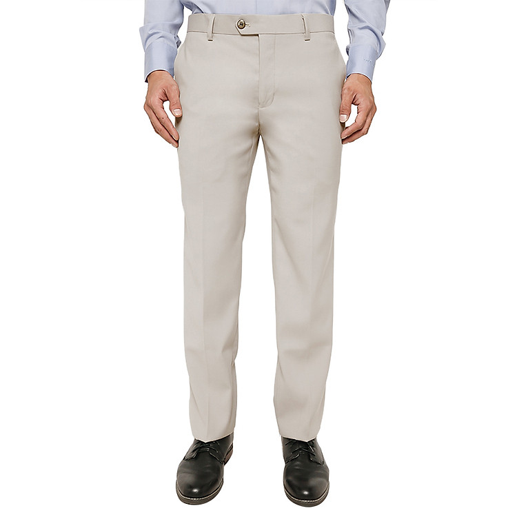 Quần Tây Nam 0Ly Trơn Vĩnh Tiến 588-A13 - Kem