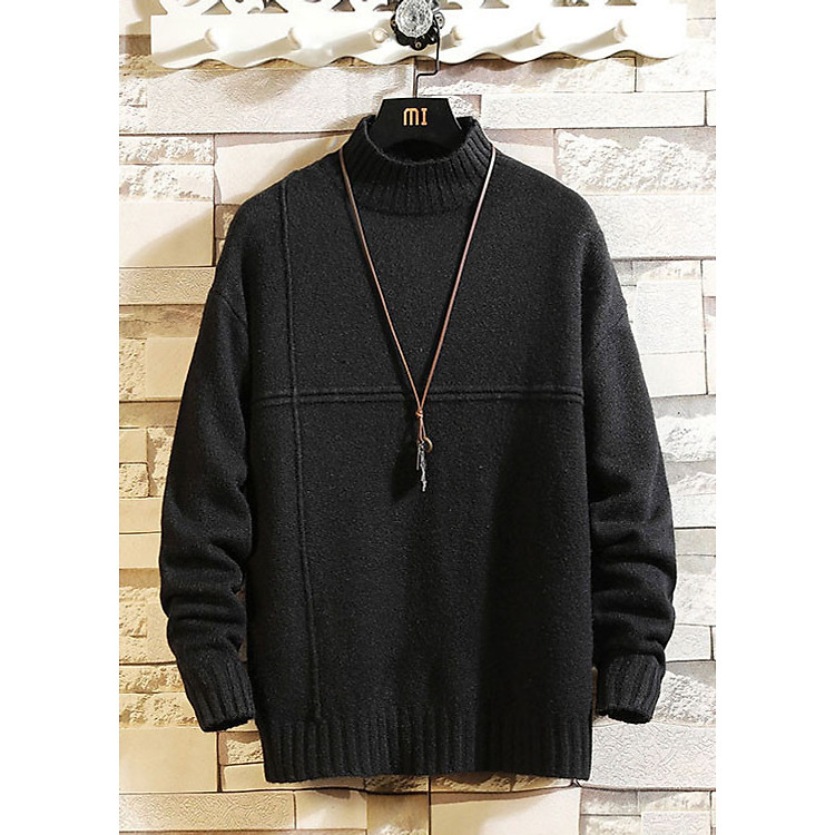 Áo len nam cổ 3 phân LAHstore, chất len dày dặn ấm áp, thích hợp mùa đông, thời trang trẻ, phong cách Hàn Quốc