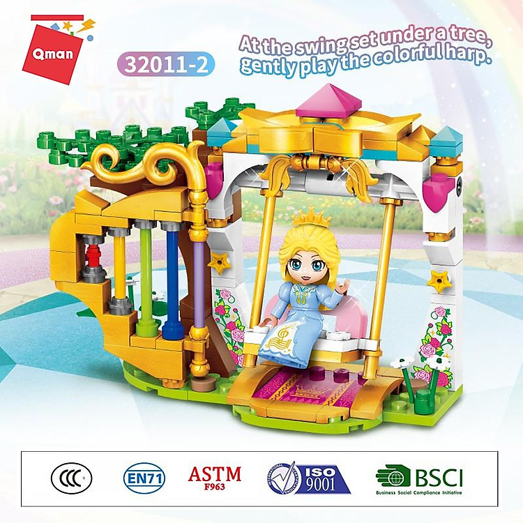 Mua Đồ chơi xếp hình cho bé gái Qman 32011 Chính hãng Giá tốt - Hình ảnh 5