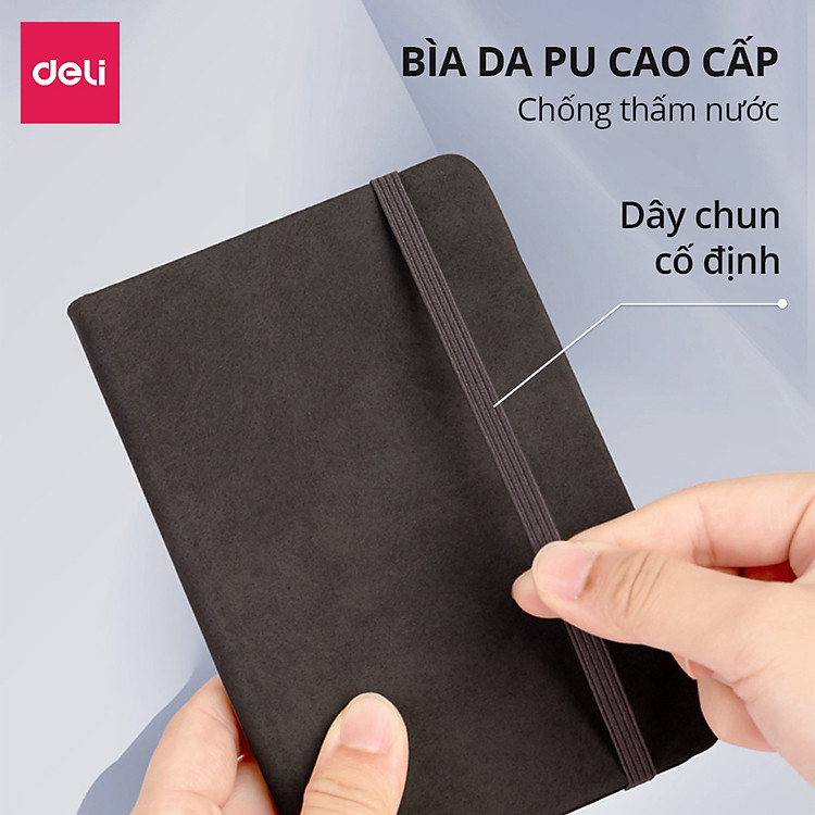 Sổ Tay Bìa Da Kẻ Ngang Mini A6 (192 trang) - Ảnh 6