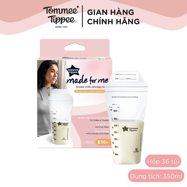 Tìm mua tại Avakids:Túi trữ sữa Tommee Tippee 350ml - 36 túi, tràn ngập Khuyến mãi, Ưu đãi