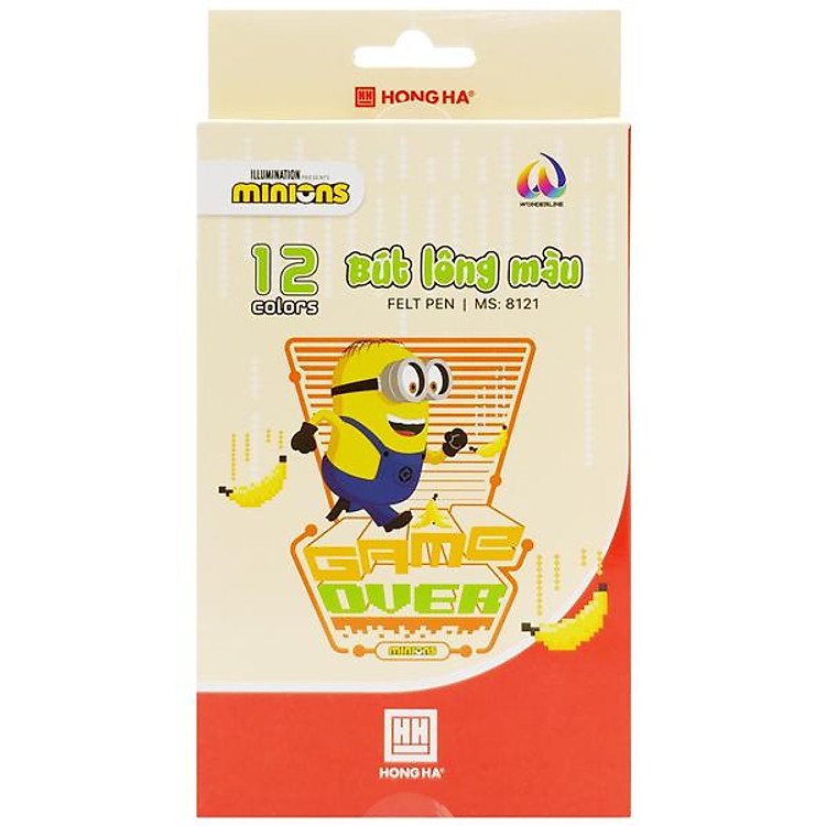 Hộp Bút Lông Màu Minions (12 chiếc)