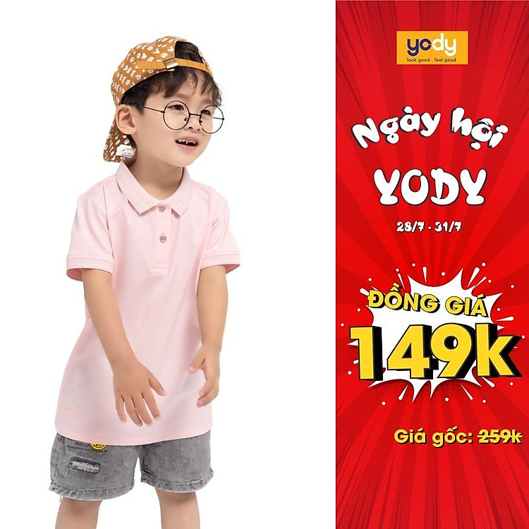 Áo Phông Polo Trẻ Em YODY Chất Liệu Pima An Toàn, Kháng Khuẩn Êm Dịu Cho Da Bé - KID3261