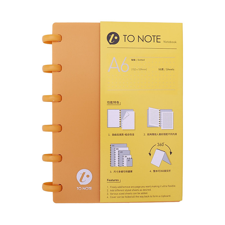 Sổ Tay Lò Xo A6 Bìa Cứng KW-trio