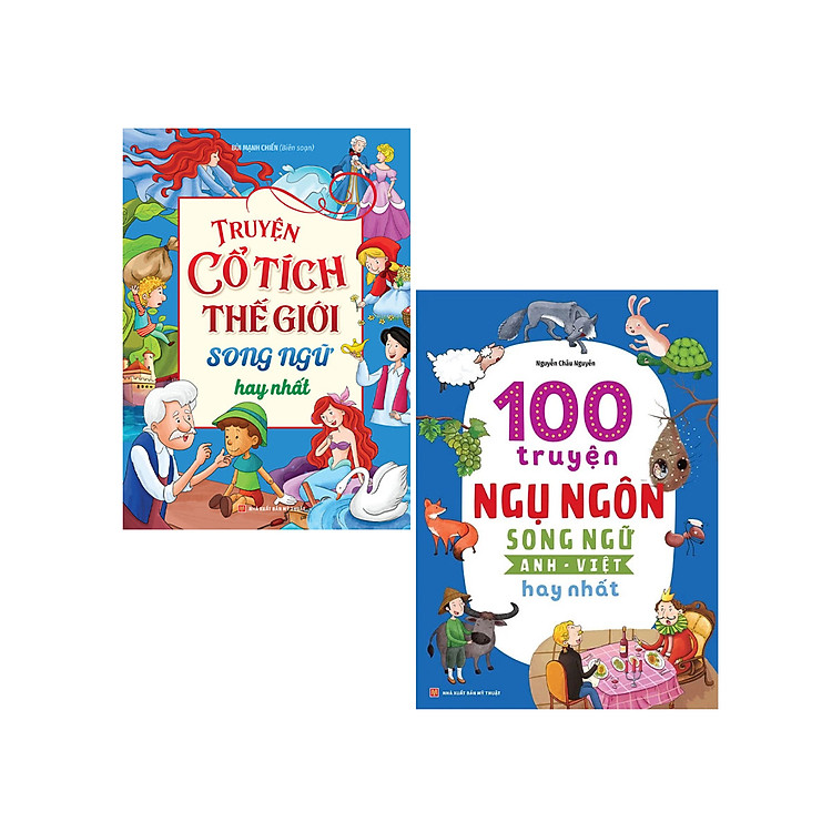 Combo Truyện Song Ngữ Hay Nhất: Truyện Cổ Tích Thế Giới + 100 Truyện Ngụ Ngôn (Bộ 2 Cuốn) - ML