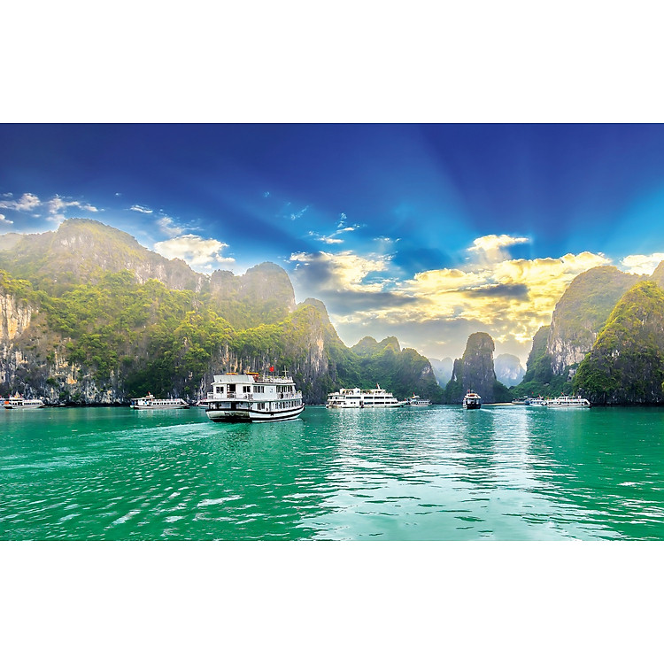 Bộ tranh xếp hình Vịnh Hạ Long 1000 mảnh Chính hãng Tiết kiệm - Hình ảnh 2