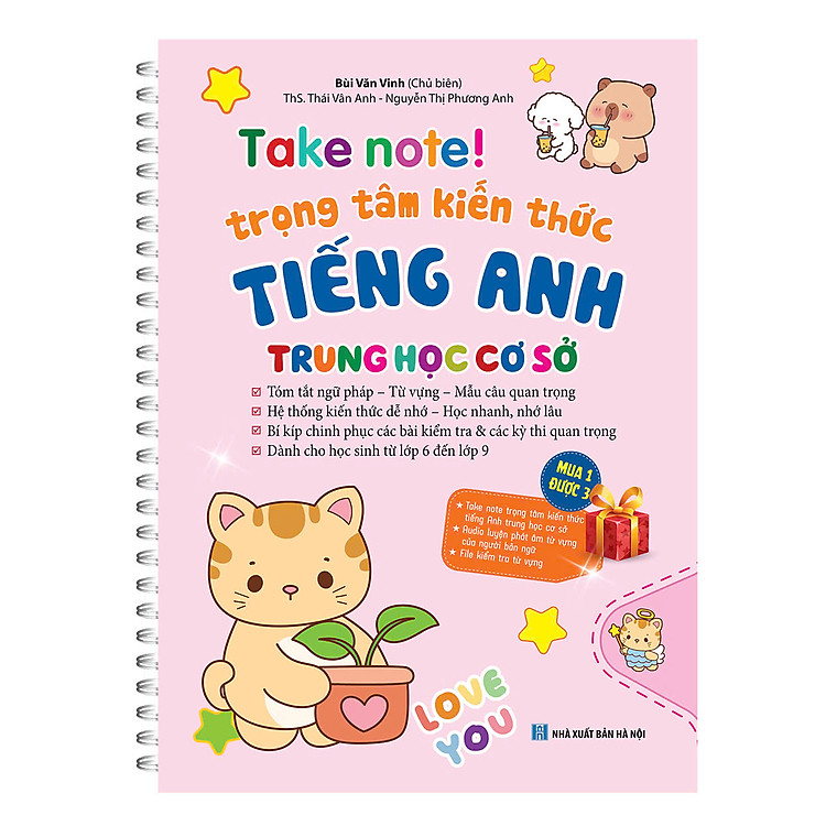 TAKE NOTE ! Trọng tâm kiến thức tiếng Anh trung học cơ sở