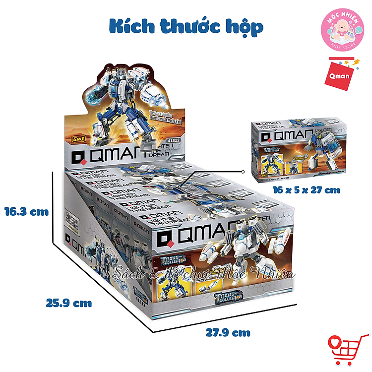 Đồ Chơi Xếp Hình Qman 41312 Chính hãng Tiết kiệm - Hình ảnh 2