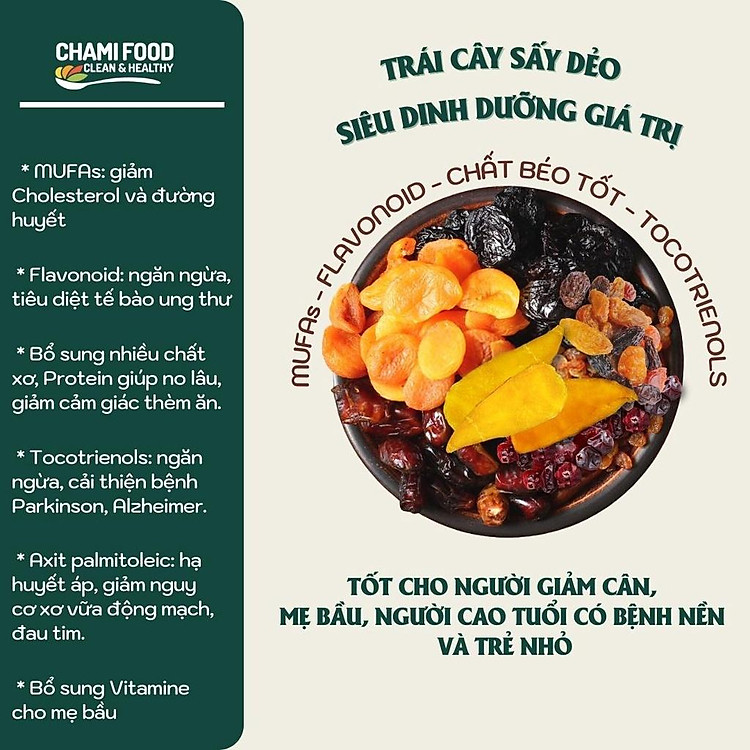 Mua Trái cây sấy dẻo không đường 500g Uy tín Giá tốt - Hình ảnh 4