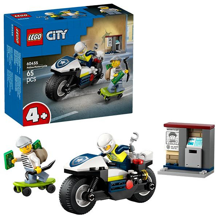 Đồ Chơi Lắp Ráp Cuộc Đua Truy Bắt Cướp - Lego City 60455 (65 Mảnh Ghép)