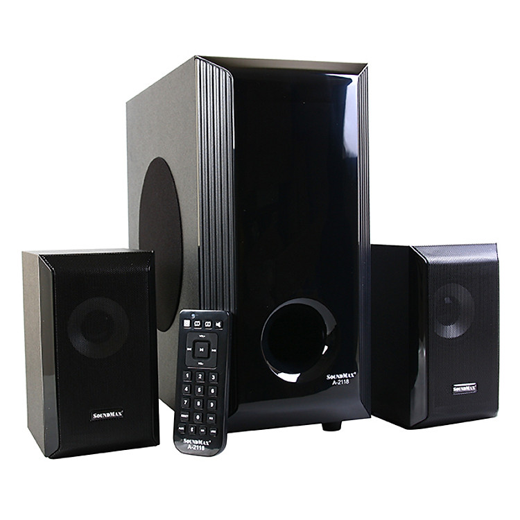 Loa Vi Tính SoundMax A-2118/2.1 60W Tích Hợp Bluetooth 4.0 - Hàng Chính Hãng