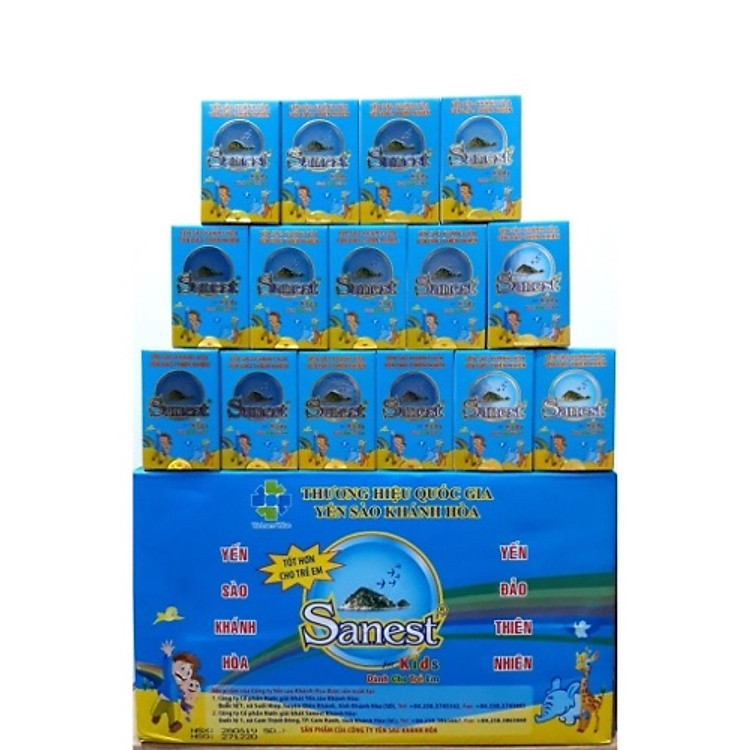 Thùng 60 Hũ Yến Trẻ Em Sanest (60 hũ x 62ml)
