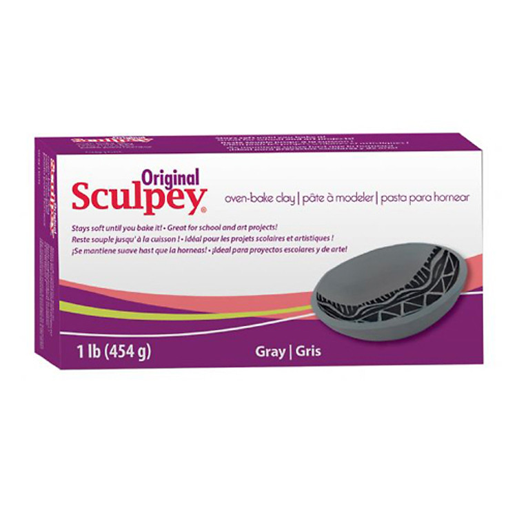 Đất sét nung Polymer Clay Original Sculpey - Gray (Xám)