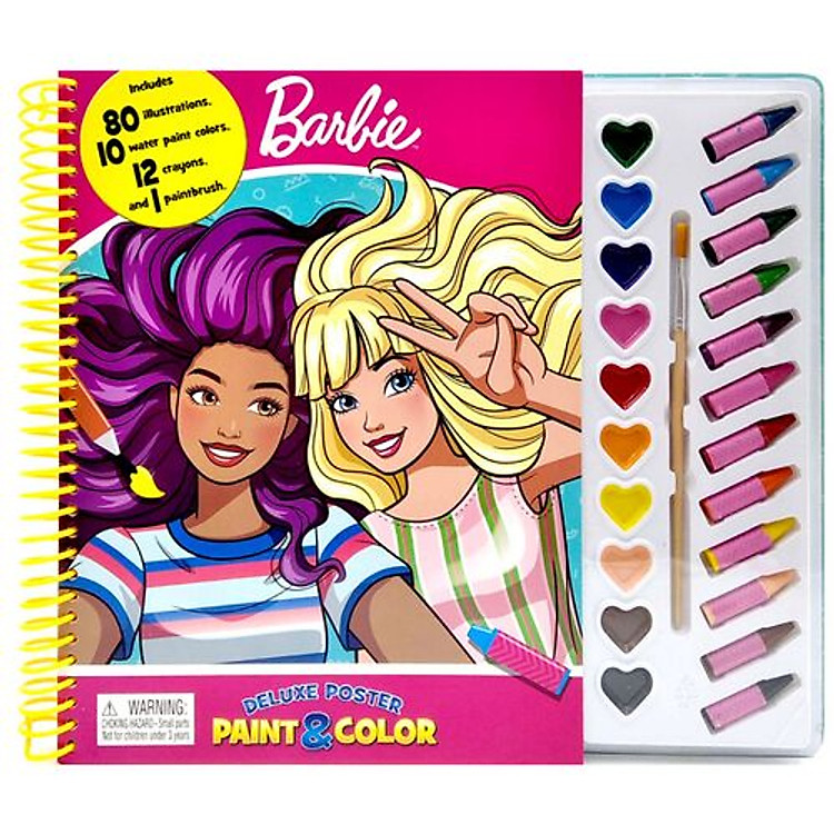 Mattel Barbie Deluxe Poster Paint & Color