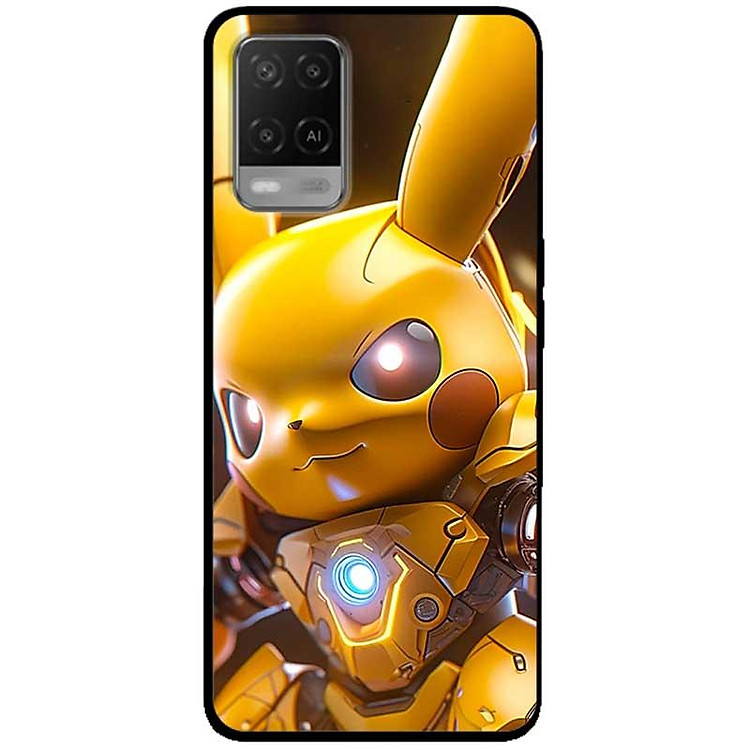 Ốp lưng cho Oppo A54 - A55 - A55s - Oppo A56 5G - Oppo A18 - A38 - A58 - Mèo Điện Nâu - Hàng Chính Hãng